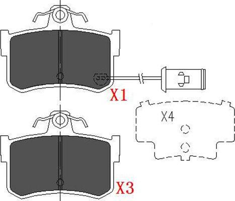 Kavo Parts KBP-2028 - Kit pastiglie freno, Freno a disco www.autoricambit.com