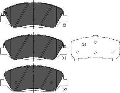 Kavo Parts KBP-7506 - Kit pastiglie freno, Freno a disco www.autoricambit.com