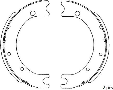 Kavo Parts KBS-9942 - Kit freno, freni a tamburo www.autoricambit.com