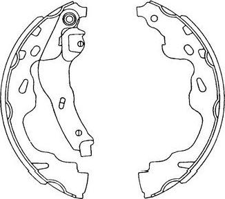 Kavo Parts KBS-9905 - Kit freno, freni a tamburo www.autoricambit.com