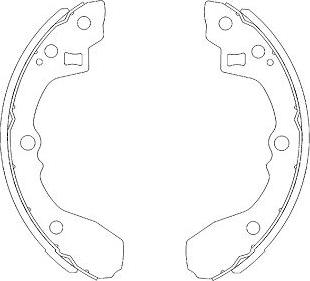 Kavo Parts KBS-4403 - Kit freno, freni a tamburo www.autoricambit.com