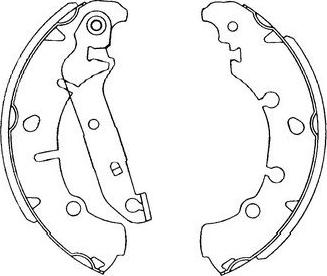 Kavo Parts KBS-5402 - Kit freno, freni a tamburo www.autoricambit.com