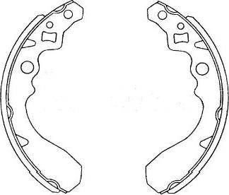 Kavo Parts KBS-1905 - Kit freno, freni a tamburo www.autoricambit.com