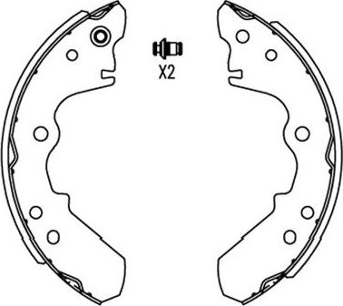 Kavo Parts KBS-3902 - Kit freno, freni a tamburo www.autoricambit.com