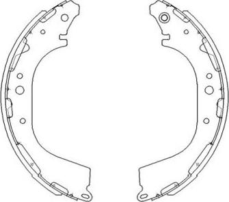 Kavo Parts KBS-7411 - Kit freno, freni a tamburo www.autoricambit.com