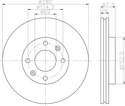 KIA 517123C100 - Discofreno www.autoricambit.com