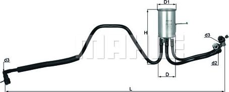 KNECHT KL 544 - Filtro carburante www.autoricambit.com