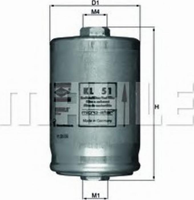 KNECHT KL 51 - Filtro carburante www.autoricambit.com