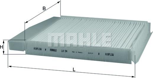 KNECHT LA 54 - Filtro, Aria abitacolo www.autoricambit.com