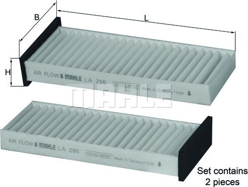 KNECHT LA 296/S - Filtro, Aria abitacolo www.autoricambit.com