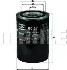 KNECHT OC 67 - Filtro olio www.autoricambit.com
