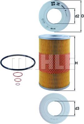 KNECHT OX 44D - Filtro olio www.autoricambit.com