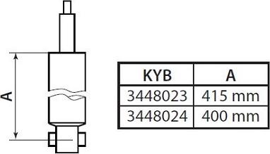 KYB 3448023 - Ammortizzatore www.autoricambit.com