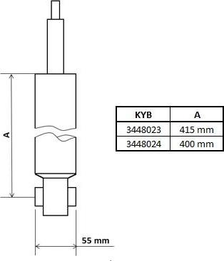 KYB 3448024 - Ammortizzatore www.autoricambit.com