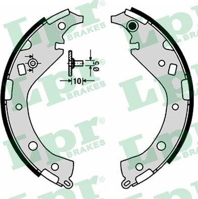 LPR 09170 - Kit freno, freni a tamburo www.autoricambit.com