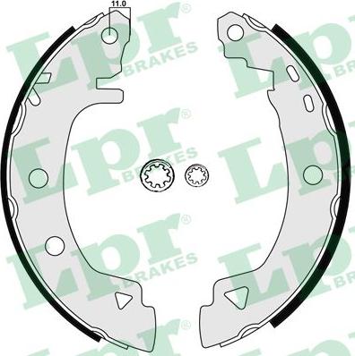 LPR 04920 - Kit freno, freni a tamburo www.autoricambit.com