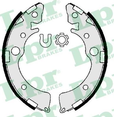 LPR 06980 - Kit freno, freni a tamburo www.autoricambit.com