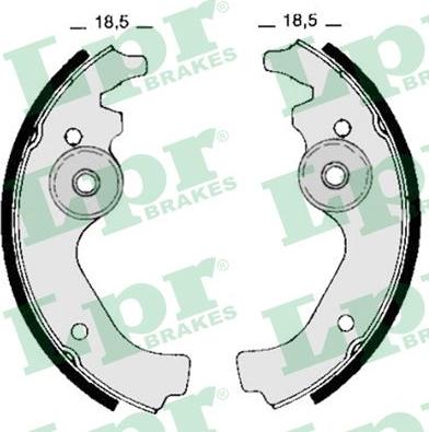 LPR 00670 - Kit freno, freni a tamburo www.autoricambit.com