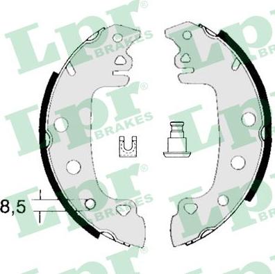 LPR 00770 - Kit freno, freni a tamburo www.autoricambit.com