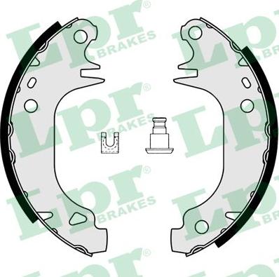 LPR 02900 - Kit freno, freni a tamburo www.autoricambit.com