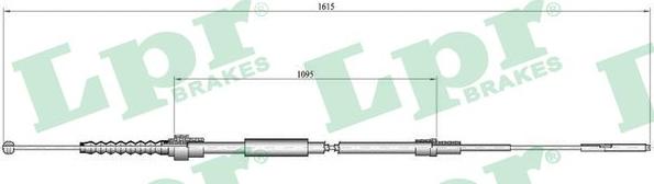 LPR C0942B - Cavo comando, Freno stazionamento www.autoricambit.com