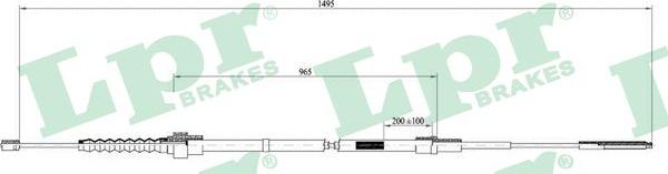 LPR C0951B - Cavo comando, Freno stazionamento www.autoricambit.com