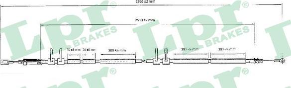 LPR C0989B - Cavo comando, Freno stazionamento www.autoricambit.com