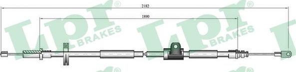 LPR C0923B - Cavo comando, Freno stazionamento www.autoricambit.com