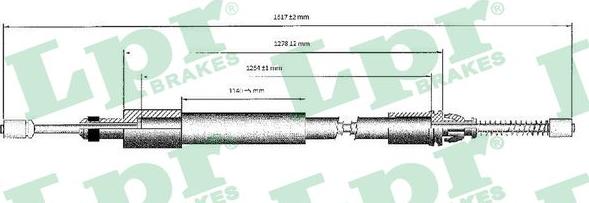 LPR C0975B - Cavo comando, Freno stazionamento www.autoricambit.com