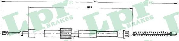 LPR C0978B - Cavo comando, Freno stazionamento www.autoricambit.com