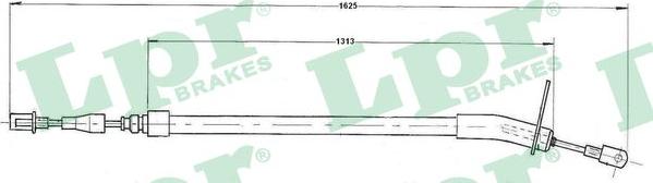 LPR C0410B - Cavo comando, Freno stazionamento www.autoricambit.com