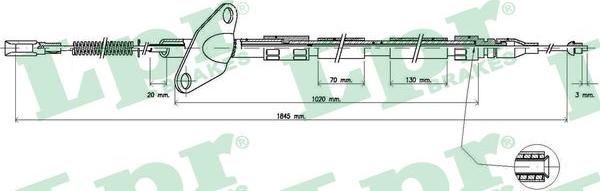 LPR C0412B - Cavo comando, Freno stazionamento www.autoricambit.com