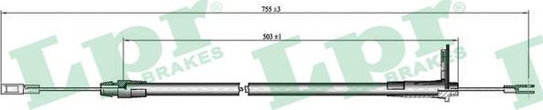 LPR C0434B - Cavo comando, Freno stazionamento www.autoricambit.com