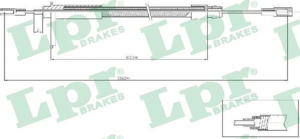 LPR C0435B - Cavo comando, Freno stazionamento www.autoricambit.com