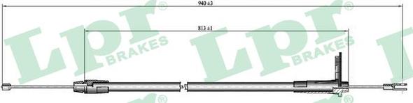 LPR C0424B - Cavo comando, Freno stazionamento www.autoricambit.com