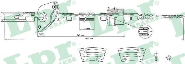 LPR C0424C - Cavo comando, Comando frizione www.autoricambit.com