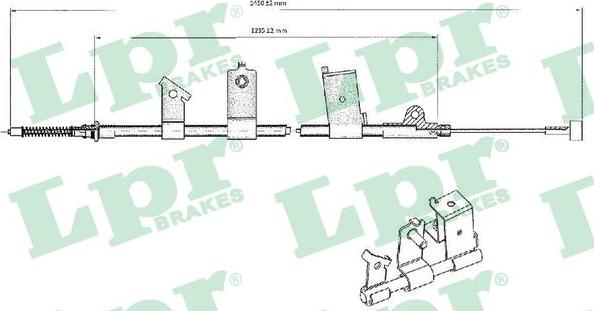 LPR C0475B - Cavo comando, Freno stazionamento www.autoricambit.com