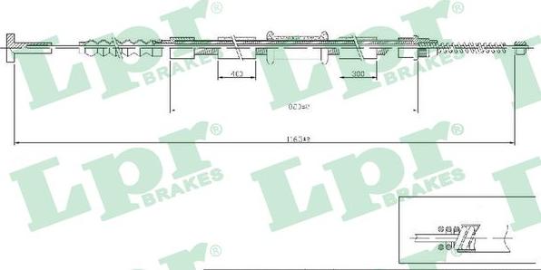 LPR C0471B - Cavo comando, Freno stazionamento www.autoricambit.com