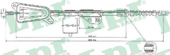 LPR C0478B - Cavo comando, Freno stazionamento www.autoricambit.com