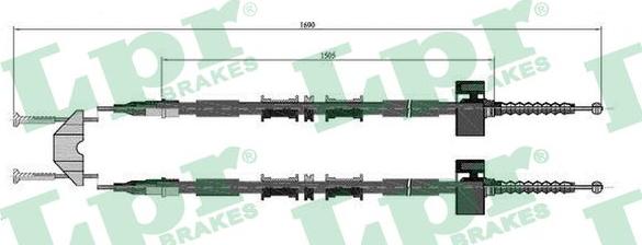 LPR C0594B - Cavo comando, Freno stazionamento www.autoricambit.com