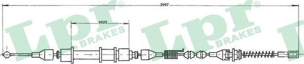 LPR C0590B - Cavo comando, Freno stazionamento www.autoricambit.com