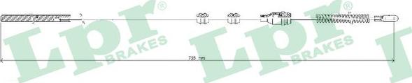 LPR C0591B - Cavo comando, Freno stazionamento www.autoricambit.com