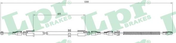 LPR C0545B - Cavo comando, Freno stazionamento www.autoricambit.com