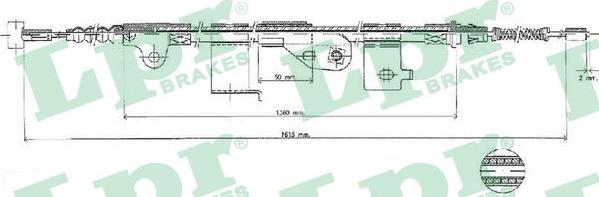 LPR C0503B - Cavo comando, Freno stazionamento www.autoricambit.com