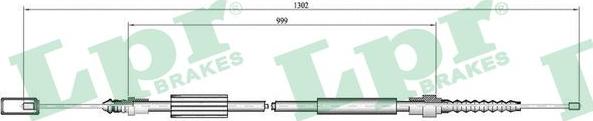 LPR C0695B - Cavo comando, Freno stazionamento www.autoricambit.com