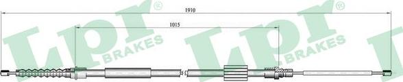 LPR C0696B - Cavo comando, Freno stazionamento www.autoricambit.com