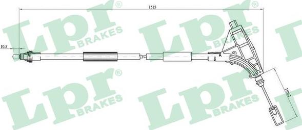 LPR C0640B - Cavo comando, Freno stazionamento www.autoricambit.com