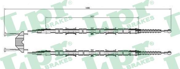 LPR C0655B - Cavo comando, Freno stazionamento www.autoricambit.com