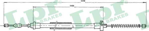 LPR C0606B - Cavo comando, Freno stazionamento www.autoricambit.com