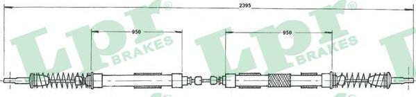 LPR C0603B - Cavo comando, Freno stazionamento www.autoricambit.com